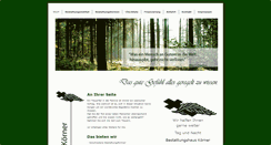 Desktop Screenshot of bestattungshaus-koerner.com